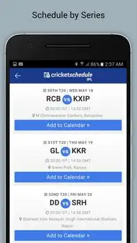 Cricket Schedule 2017 Screen Shot 5