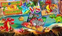 Dinosaur VS Dragon Puzzle: Jigsaw Free Games Screen Shot 2