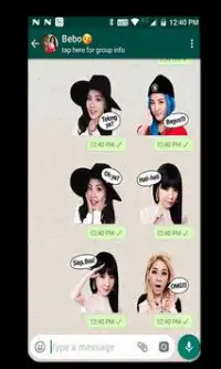 WAStickerApps Korean Idol Stickers Screen Shot 5
