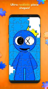 Blue Rainbow Friends Puzzle Screen Shot 1