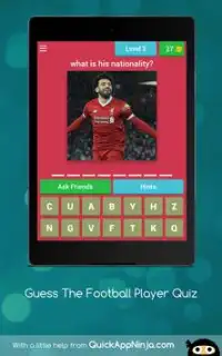 Guess The Football Player Quiz Screen Shot 10