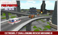 Firefighter Ambulance Rescue Screen Shot 1