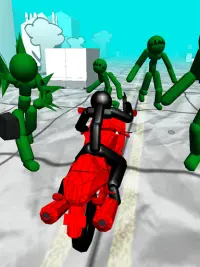 Stickman Zombie: Motorcycle Ra Screen Shot 16