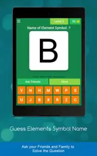 Guess The Chemical Elements Symbol Name Quiz Game Screen Shot 6