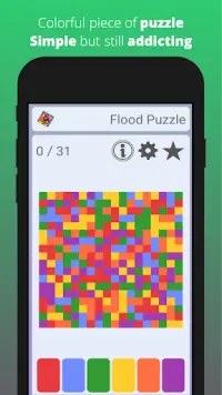Flood Puzzle Game - Brain Game Screen Shot 1