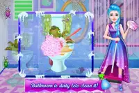 Ice Princess Winter Decoration Cleaning Game Screen Shot 2