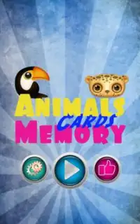 Kids Animals Memory Cards Screen Shot 0