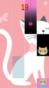 Cat Pink Piano Tiless Screen Shot 0