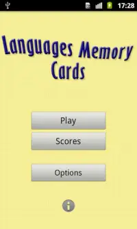 Languages Memory Cards Screen Shot 0