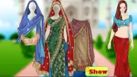 Indian dress up games in saree Screen Shot 3