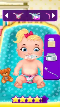 Baby feeding baby games caring for a baby free Screen Shot 12