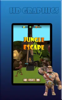 JUNGLE ESCAPE - JUNGLE RUN Screen Shot 0