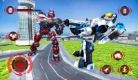 Flying Dragon Robot Transform Iron Robot Hero War Screen Shot 8