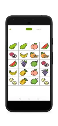 jogo de memória frutas Screen Shot 1