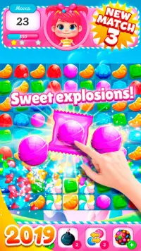 Big Sweet Bomb - Candy match 3 game Screen Shot 5