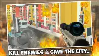 Toon Cidade Sniper Shooter 3D Screen Shot 2