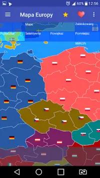 Mappa dell'Europa Screen Shot 2
