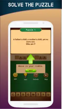 Word Riddle Crack - Free Offline Word Quiz Game Screen Shot 2