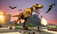 Angry Gorilla Fighting Dinosaur Destruction 2021 Screen Shot 2