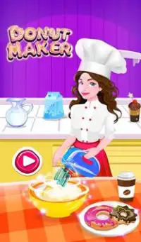 Donuts Maker Bakery Shop: New Girls Cooking Game Screen Shot 14