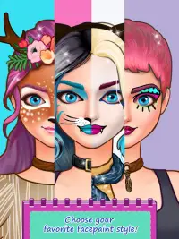 Face Paint Party - Social Star ❤ Giochi di moda Screen Shot 1