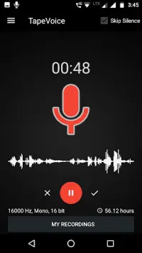 Smart Recorder , Voice Recorder - TapeVoice Screen Shot 1