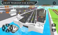 Naval Ships Battle: naves de guerra artesanal Screen Shot 2