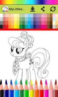 Coloring Book for My Pony Screen Shot 1