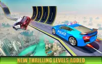Police GT Car Stunts Racing: Impossible Mega Ramp Screen Shot 2