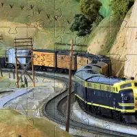 Trains Jigsaw Puzzles Games Screen Shot 1