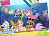 Sirena da colorare per bambini Screen Shot 5