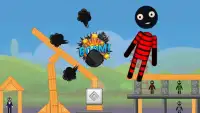 Stickman Destruction Free - Stickman Warrior Screen Shot 3