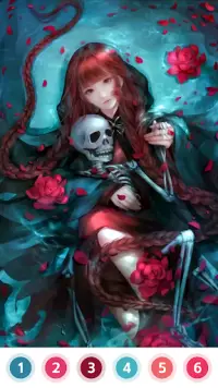 Love & Death Paint by Number Screen Shot 1