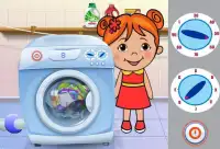 Lili Ironing Washing Dresses Screen Shot 4