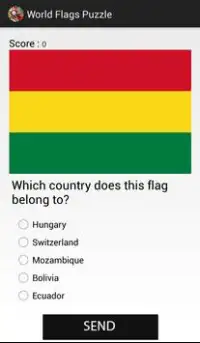World Flags Quiz Screen Shot 1
