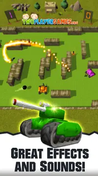 2 Player Tank Wars Screen Shot 1