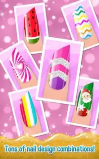 Nail Art Shiny Design Salon - Sweet Girls Manicure Screen Shot 6