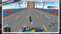 Lucky Rider - Crazy Moto Racing Game Screen Shot 3