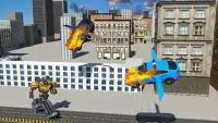 Трансформация автомобилей Futuristic Robot: Flying Screen Shot 10