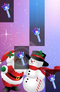 Piano Santa Tiles : Snow Animated Holidays Songs Screen Shot 0