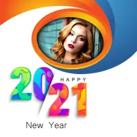 Bingkai Foto Tahun Baru 2021 🎉 Screen Shot 0