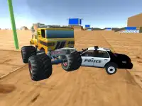 Monster Truck Drive Полицейская машина Chase Screen Shot 3