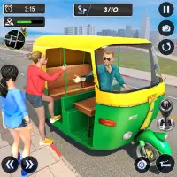 Tuk Tuk Auto Driving Games 3D Screen Shot 0