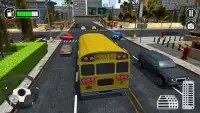 Simulador de conducción de autobuse escolares 2018 Screen Shot 9