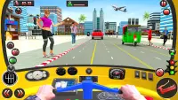 Tuk Tuk Rikshaw Auto Game Screen Shot 1