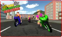 Kids MotorBike Rider Race 3D Screen Shot 1