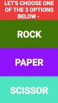 Rock Paper Scissor Challenge Screen Shot 1