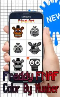 FnAF Color by number - Pixel art sandbox coloring Screen Shot 0