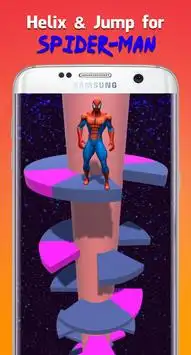 Helix & jump for Spiderman Screen Shot 0