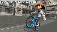 Bicycle Rider Racer Throw Paper in Bicycle Games Screen Shot 9